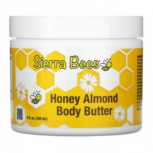 Sierra Bees, Масло для тела с медом и миндалем, 4 жидких унции (120 мл)