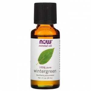 Now Foods, Essential Oils, 100% Pure Wintergreen, 1 fl oz (30 ml)