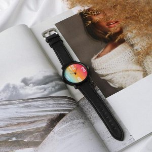 Часы наручные кварцевые "Радуга", диам. 4 см