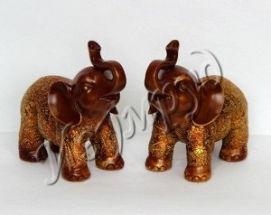 Слон-фигура набор из 2 шт. (Н-18см) VR-46757