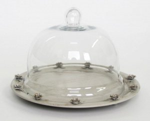 Тарелка со стеклянной крышкой (25*16см) MD-54132