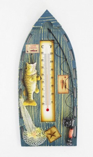Термометр-декор "Рыбалка" (14*31см) DV-58134