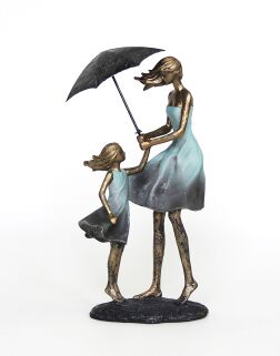 Девушка с ребёнком-статуэтка (17*13*33см) FL-55579