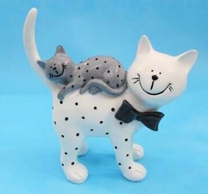 Кошка с котёнком-фигура (23*10*24см) FS-53745
