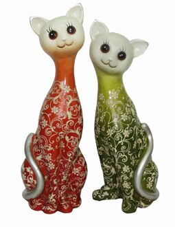 Кошка-фигура набор (2шт) (H-38см) VR-39445