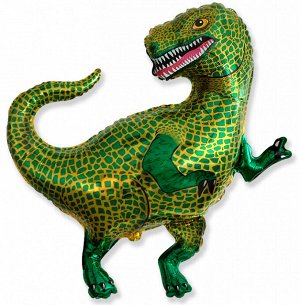 901754 Шар-фигура, фольга, "Динозавр Тираннозавр" (FM), 33"/84 см