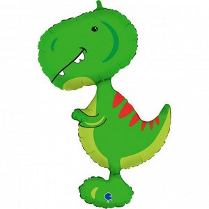 G72030 Шар-фигура, фольга, "Динозавр. Тираннозавр малыш" (GRABO), 36"/91 см