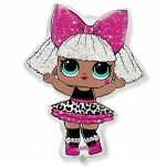 901788 Шар-фигура, фольга, &quot;Кукла LOL Дива / LOL DIVA&quot; (FM), 34&quot;/ 86 см