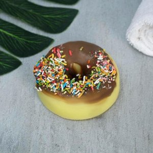 Фигурное мыло пончик Cat donut, шоколад 73г