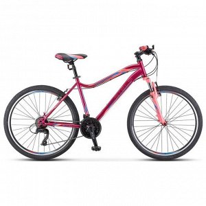 Велосипед 26" Stels Miss-5000 V, V050, цвет вишнёвый/розовый, размер 16"