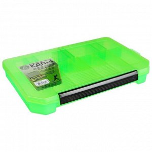 Коробка для приманок КДП-4, цвет зелёный, 340 * 215 * 50 мм
