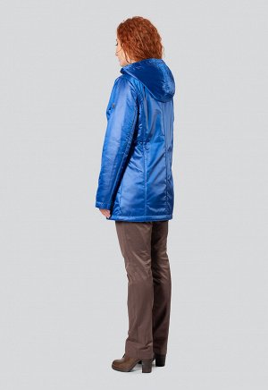 2049 синий Утепленная весенняя куртка универсальной длины, российского производства бренда Dimma, воротник &quot;апаш&quot;.&nbsp;&nbsp;Застежка на молнии и потайные кнопки. Декоративная стежка на пол