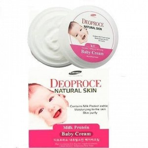 Крем детский питательный с молочными протеинами DEOPROCE Natural Skin Baby Cream, 100мл