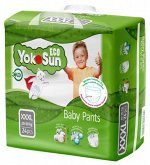 Одноразовые детские подгузники-трусики YokoSun Eco размер XXXL (20-30 кг), 4/24 шт.