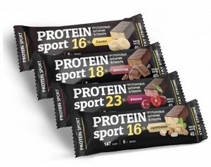 Мюсли батончик Protein Sport Банан в глаз 20% (169ккал, 8г белка) 40,0 РОССИЯ