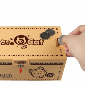 10713 Копилка кот в большой коробке "Tickle Cat".