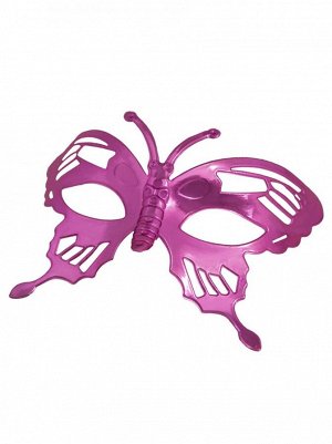 Маска маскарадная Розовая бабочка 16,5х8х7 пластик