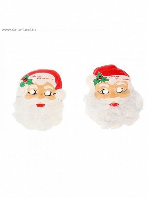 Маска Дед Мороз с бородой