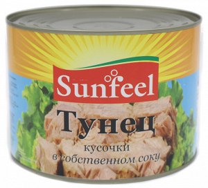 Тунец филе в с/с 1,885 кг Sunfeel