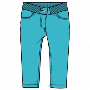 Брюки Состав: 98% хлопок, 2% эластан
Цвет: голубой

Стильные брюки для девочек в яркой расцветке из приятной на ощупь ткани с высоким содержанием хлопка. Модель дополнена удобным поясом на резинке с р