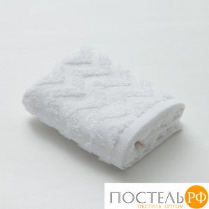 Полотенце махровое LoveLife "Zig-Zag" 30*60 см, цв. снежно-белый,100% хл, 360 гр/м2 5032614