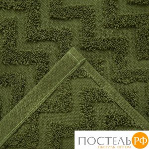 Полотенце махровое LoveLife "Zig-Zag" 50*90 см, цв. темная трава,100% хл, 360 гр/м2 5032626