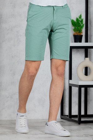 Шорты Модель: классические. Цвет: зелёный. Комплектация: шорты. Состав: хлопок-97%, спандекс-3%. Бренд: AIGULA. Фактура: узор.