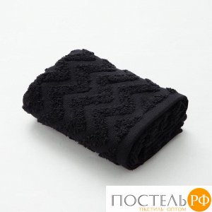Полотенце махровое LoveLife "Zig-Zag" 30*60 см, цв. черный,100% хл, 360 гр/м2 5032615
