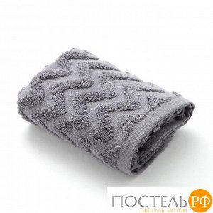 Полотенце махровое LoveLife "Zig-Zag" 50*90 см, цв. серый,100% хл, 360 гр/м2 5032625