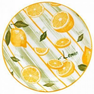 "Лимон" Тарелка глубокая фарфоровая д205мм h42мм, 700мл, с д