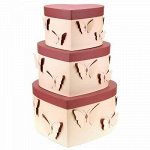 НЕСОРТ Коробка подарочная, набор 2 штуки: 19х18х12см; 24х22х
