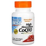 Doctor&#039;s Best, коэнзим Q10 с высокой степенью всасывания с BioPerine, 100 мг, 120 капсул
