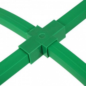 Каркас парника, 4 x 1 x 1 м, пластиковая профильная труба 22 x 22 мм, зелёный