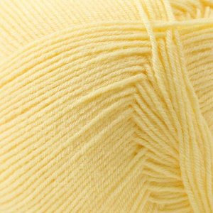 Пряжа "Cotton gold fine" 55% хлопок, 45% акрил 660м/100гр (187 св. жёлтый)