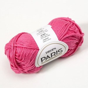 Пряжа "Paris" 100% хлопок 75м/50гр (06 ярко-розовый)