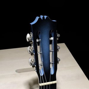 Гитара акустическая 6-ти струнная, сине-чёрная