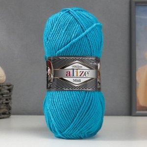 Пряжа для вязания спицами, крючком ALIZE, Superlana midi, 25% шерсть, 75% акрил, 170 м/100 г, (484)