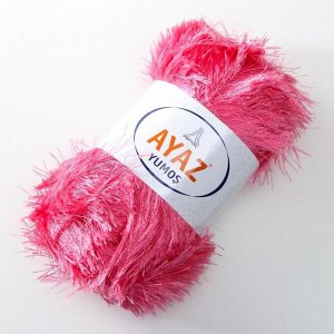 Пряжа "Травка Ayaz" 100% полиэстер 140м/100гр (1236 ярко-розовый)