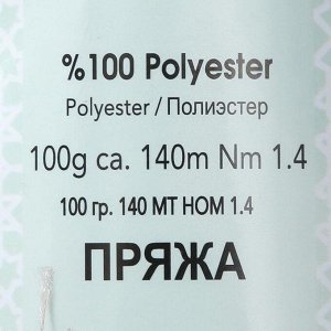 Пряжа "Травка Ayaz" 100% полиэстер 140м/100гр (1257 серо-бежевый)