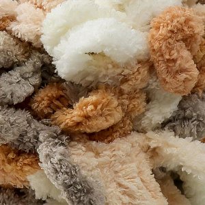 Плюшевая пряжа для вязания руками ALIZE, Puffy color, 100 % микрополиэстер, 9 м/100 г, (5926)