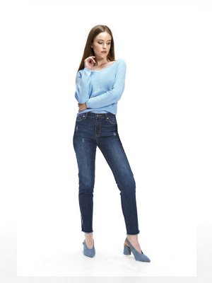 Женские джинсы арт. LSV002-1 темно-синий