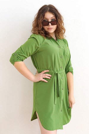 Платье-туника Водопад зеленый