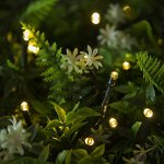 Гирлянда &quot;Нить&quot; 20 м, тёмная нить, 200 LED, свечение тёплое белое, 2 режима, солнечная батарея