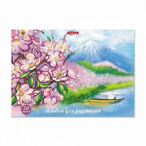 Альбом для рисования ErichKrause Цветущая Япония А4 20 листов на клею30