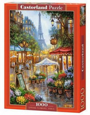 Пазл Castorland 1000 деталей Весенние цветы, Париж2