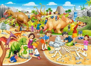 Пазл Castorland Premium 70 деталей Парк динозавров31