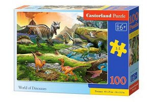 Пазл Castorland Premium Мир динозавров 100 деталей28