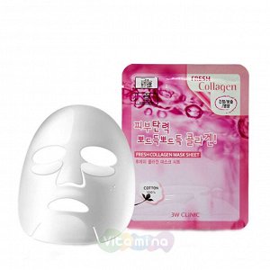 [3W CLINIC]Тканевая маска для лица КОЛЛАГЕН Fresh Collagen Mask Sheet