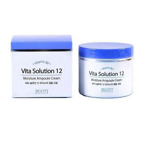 Крем для лица ампульный увлажняющий JIGOTT Vita Solution 12 Moisture Ampoule Cream 100 мл., ,