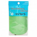 Мочалка-варежка для тела из вискозы с подкладом на резинке &quot;Viscose Glove Bath Towel&quot; (жесткая, массажная), размер (12 х 17 см)*1 шт. / 500